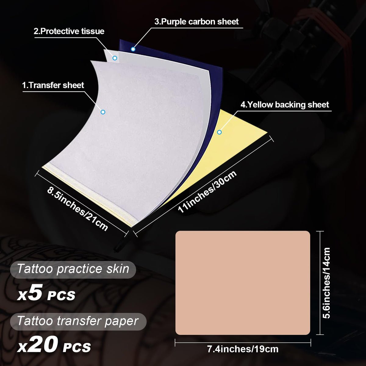 Autdor 4-layer transfer paper provides clean stencil transfer.