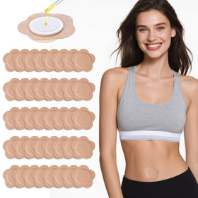 Autdor castor oil patches center cotton pad for targeted absorption on skin