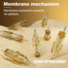 Autdor PEPAX magnum needle design with back groove supports ink storage and cleaning.