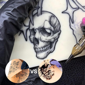 Autdor silicone tattoo practice skin 0.04 inch thick for realistic feedback