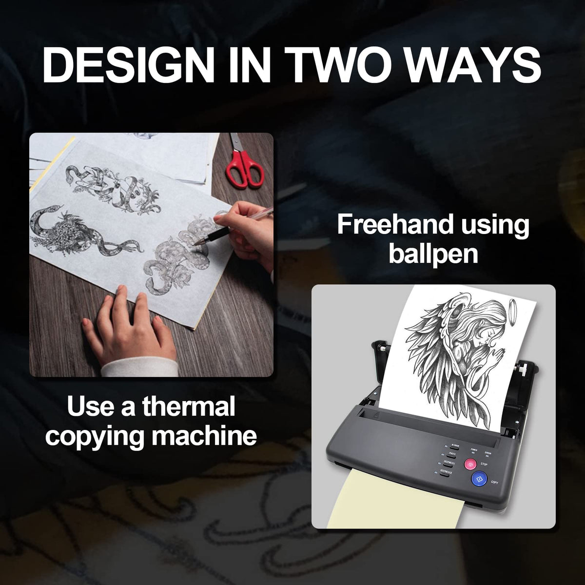 Autdor transfer paper use for drawing directly on the stencil paper