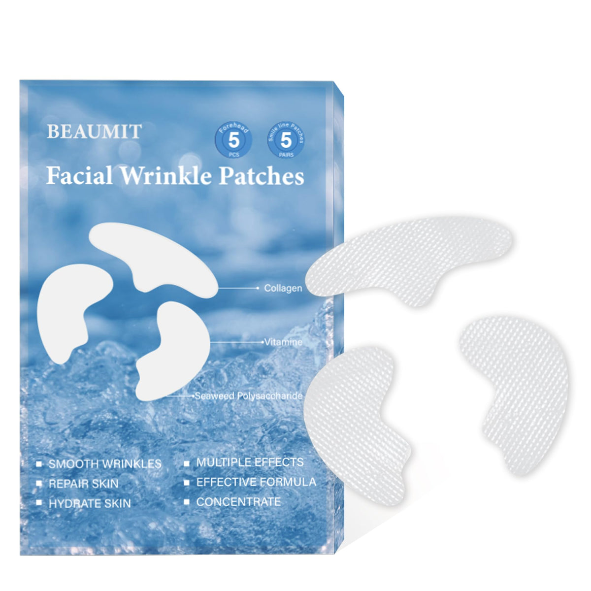 Auteek forehead wrinkle patches for a smoother look before makeup