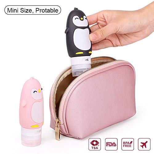 AUTENS cute penguin travel bottles simplify sorting in a kid-friendly kit.