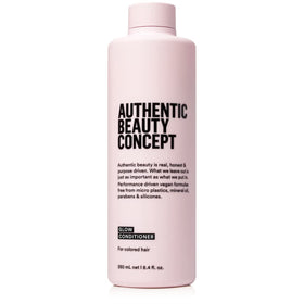 Authentic Beauty Concept Glow Conditioner bottle front demonstrates color-preserving care.
