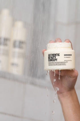 Vegan and cruelty-free symbol beside Replenish Mask packaging