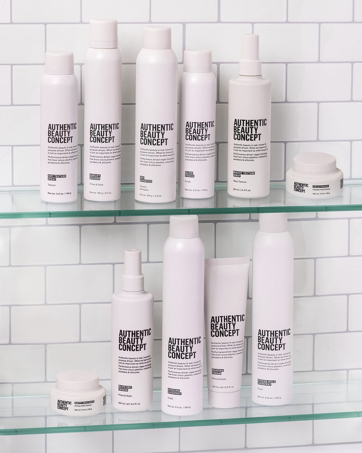 Authentic Beauty Concept vegan cruelty-free logo communicates ethical sourcing and clean beauty principles.