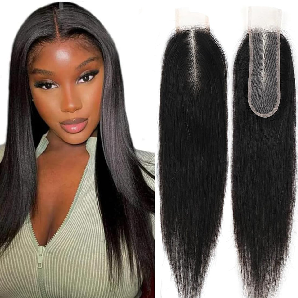 AUTTO 2x6 HD lace closure with skinlike finish for seamless parting