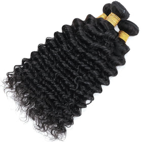 AUTTO deep wave close-up curls highlight healthy texture and volume