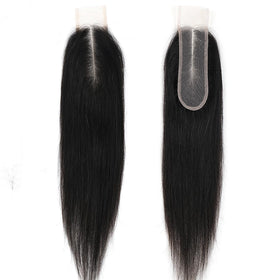 AUTTO pre-plucked natural hairline closure ready for styling