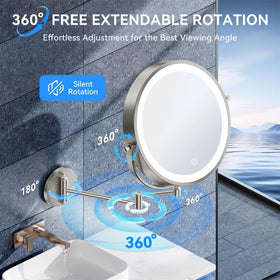 Auxmir three LED lighting modes for versatile lighting conditions