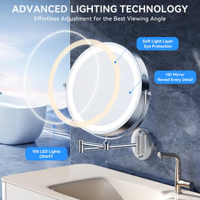 Auxmir memory function recalls last brightness setting