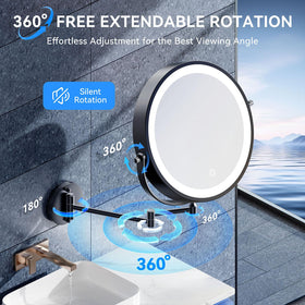 Auxmir moisture-resistant bathroom mirror suitable for humid environments