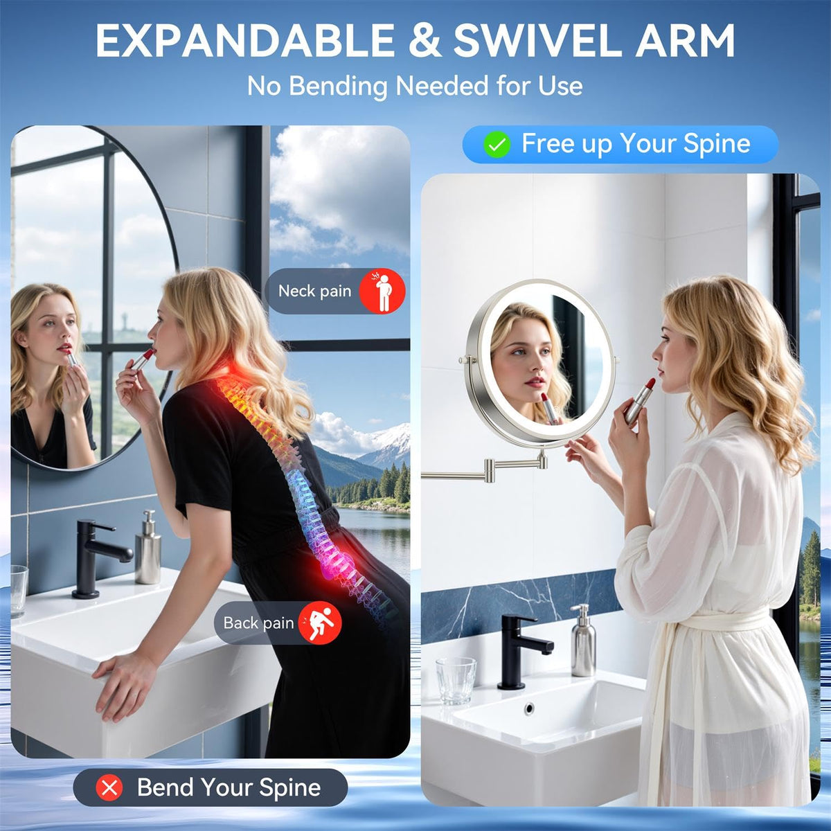 Auxmir moisture-resistant build suitable for bathroom humidity