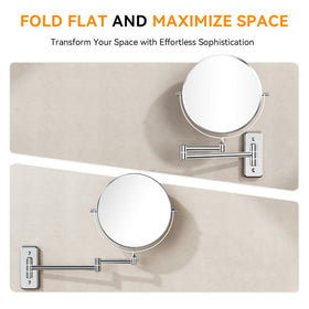 Auxmir space-saving foldable design fits compact bathrooms.