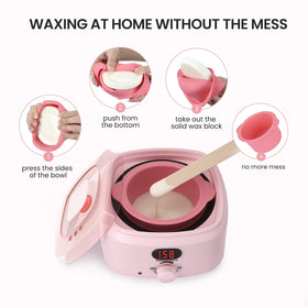 AUZEAL full-body waxing setup suitable for legs and bikini areas