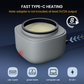 AUZEAL Nose Wax Kit smart-temp-indicator helps comfortable use.