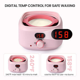 AUZEAL waxing heater melting wax in about 15 minutes for quick sessions
