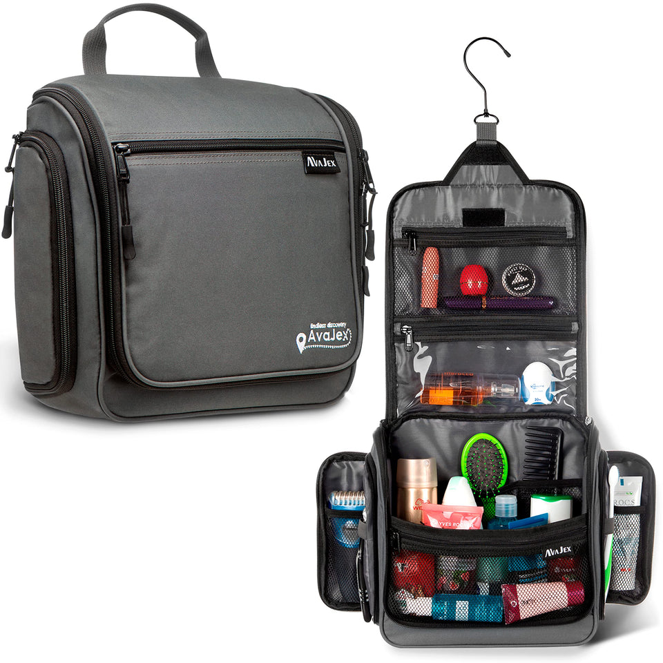 AvaJex travel toiletry bag carry-on size keeps your essentials organized.