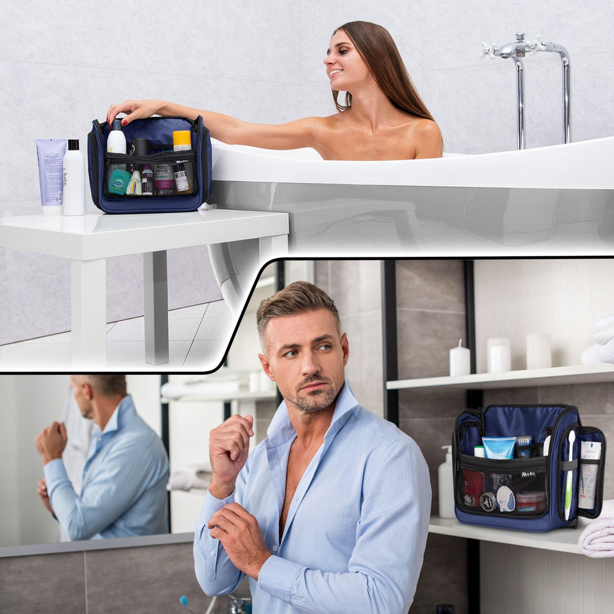 AvaJex waterproof inner lining protects belongings during travel.