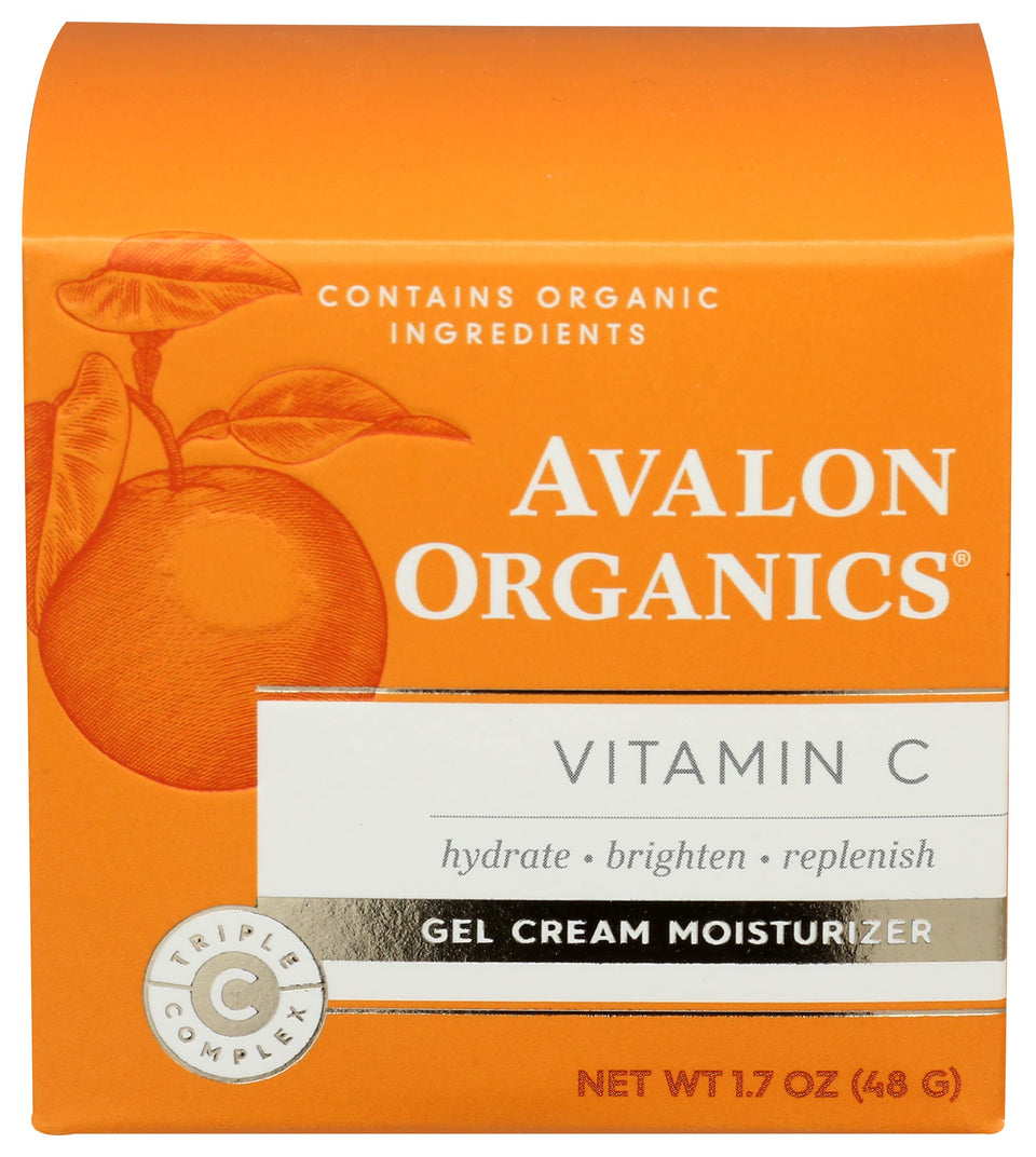 Avalon Organics Vitamin C Gel Cream jar for lightweight hydration