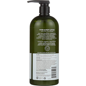 Avalon Organics lotion bottle close-up shows rich texture for quick absorption