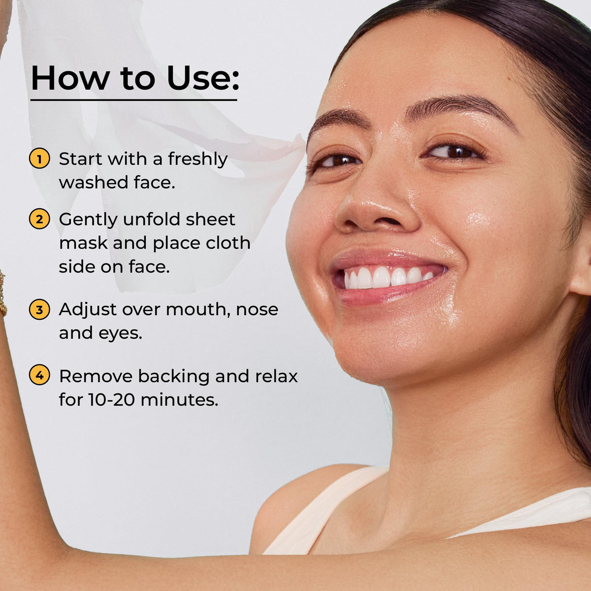 Avatara All-Stars peach mask close-up for brightening and even tone.