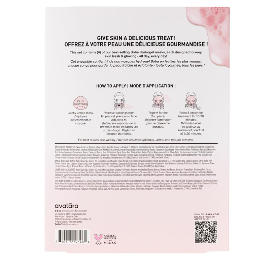 Avatara Boba Goals Mango mask sheet provides nourishing moisture