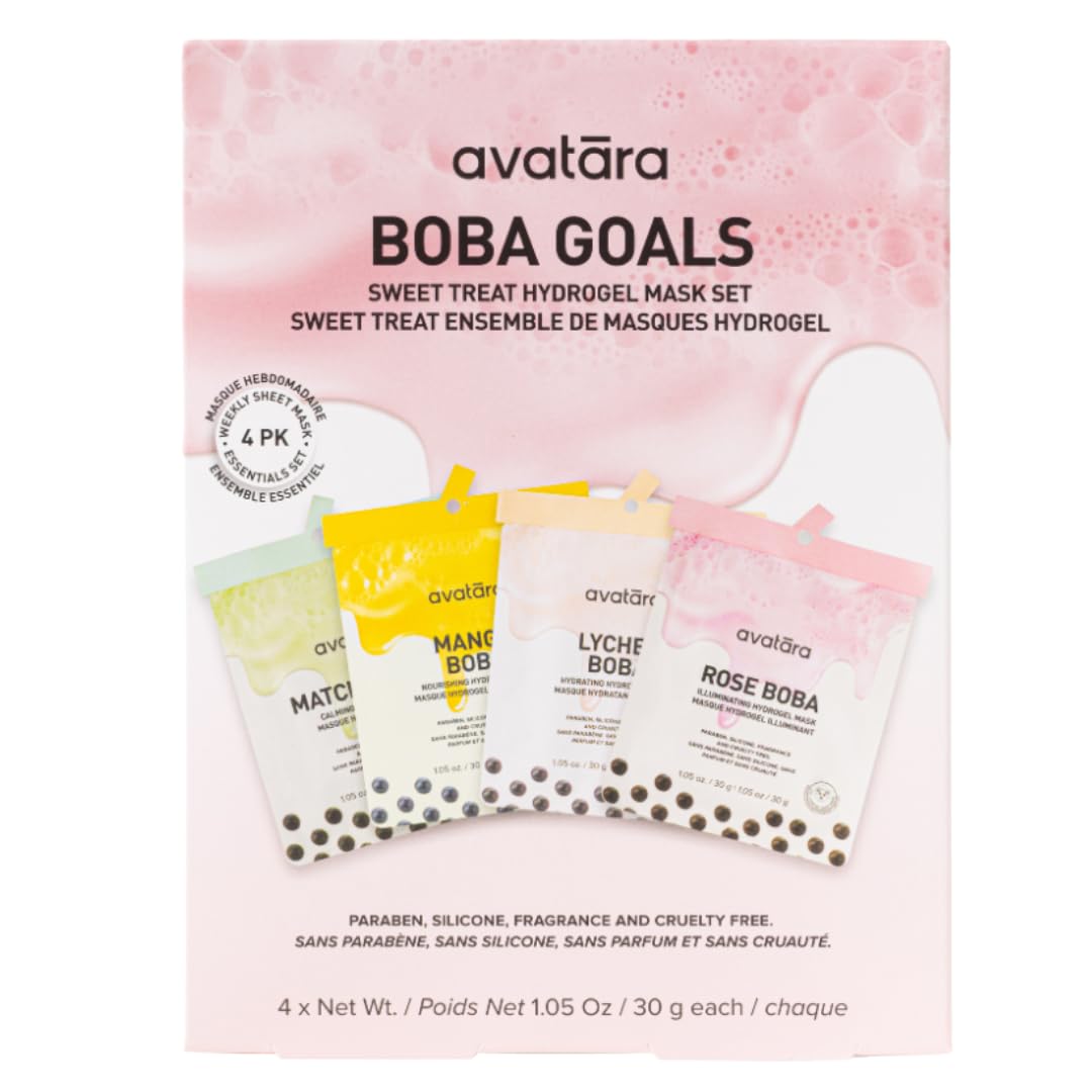 Avatara Boba Goals Matcha mask close-up promotes refreshing hydration