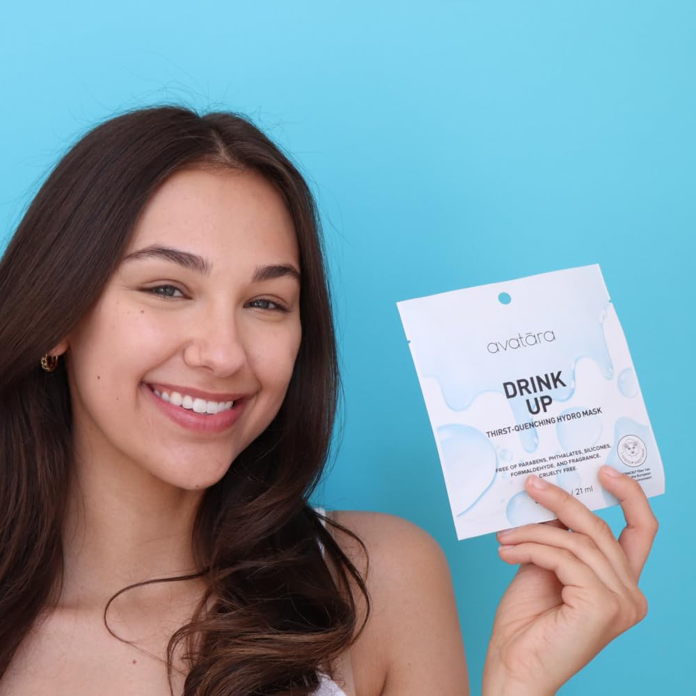 Avatara Drink Up fragrance-free formula signals gentle care for sensitive skin.