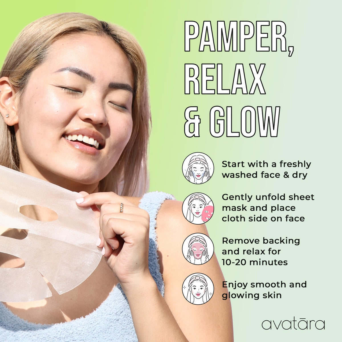 Avatara Ginkgo and jojoba mask nourishes and refreshes tired skin