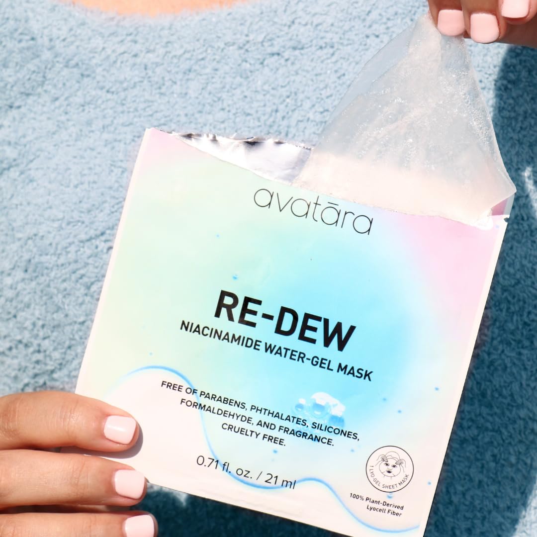 Avatara multi-hyaluronic acid hydration with peptides for plump skin.