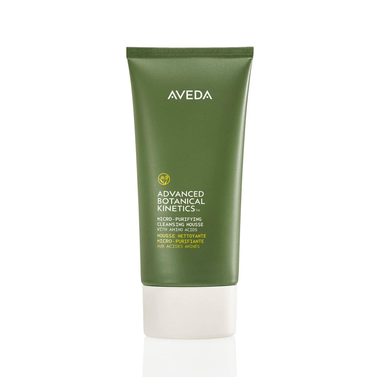 Aveda Advanced Botanical Kinetics mousse bottle ready for daily cleansing to remove makeup