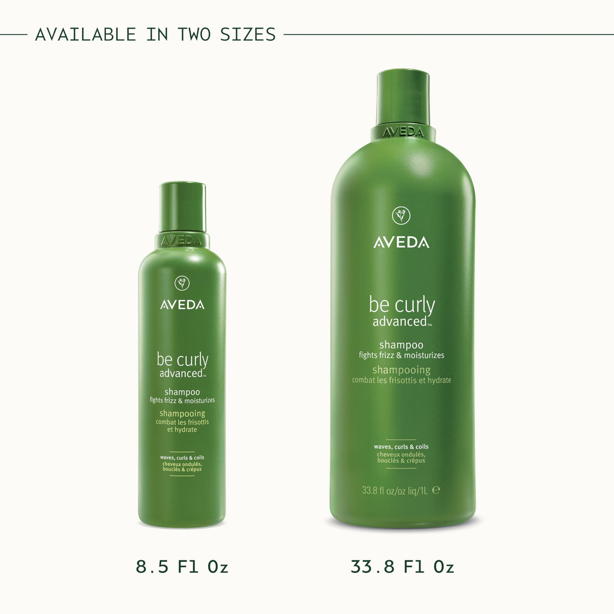 Packaging of Be Curly Advanced Shampoo emphasizing eco-friendly design