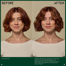 Plant-derived peptide in Aveda Be Curly Advanced Shampoo supports curl strength