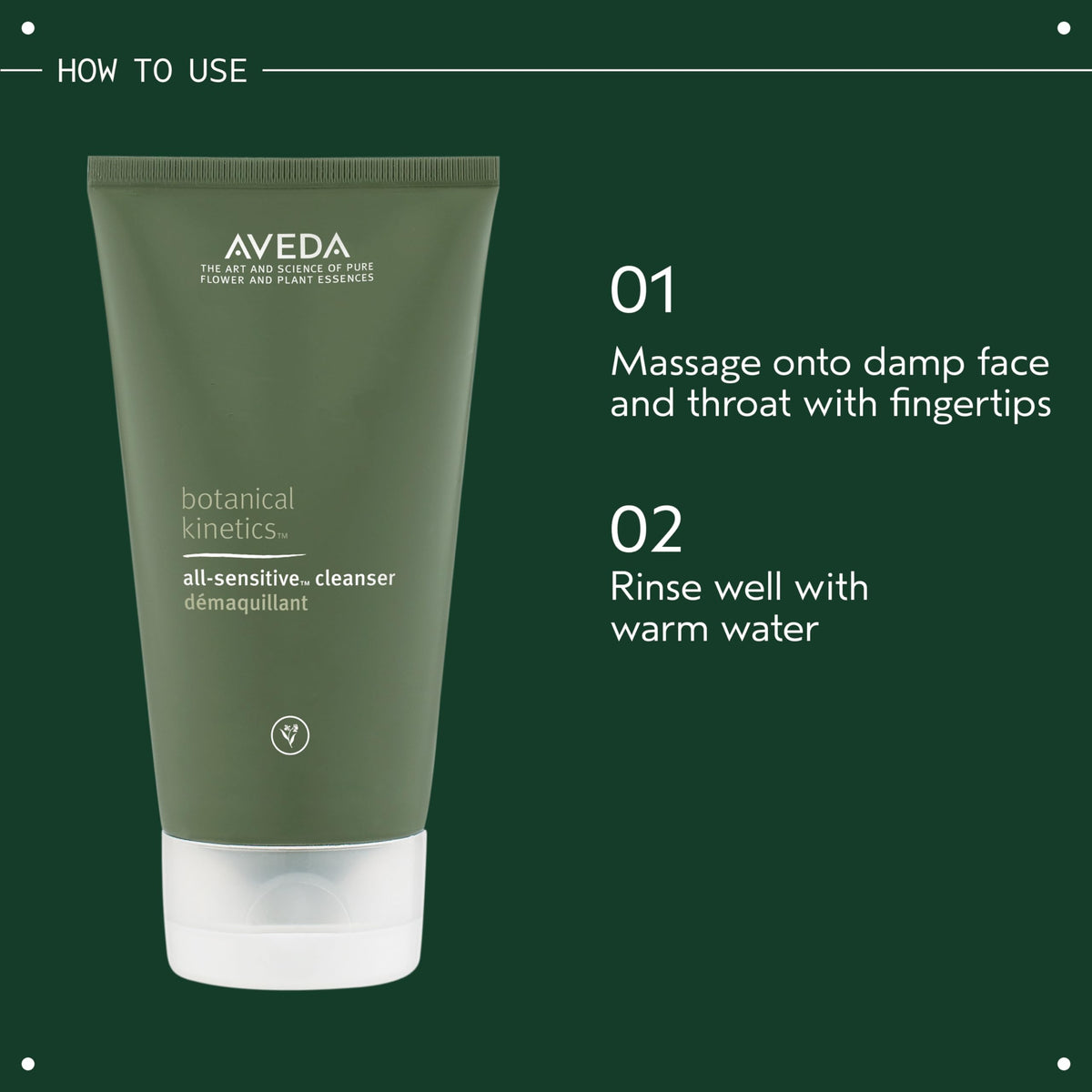 Aveda bottle shown with All-Sensitive Lotion for daily hydration routine