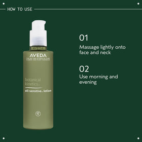 Fragrance-free packaging of All-Sensitive Lotion ideal for fragrance-sensitive users.