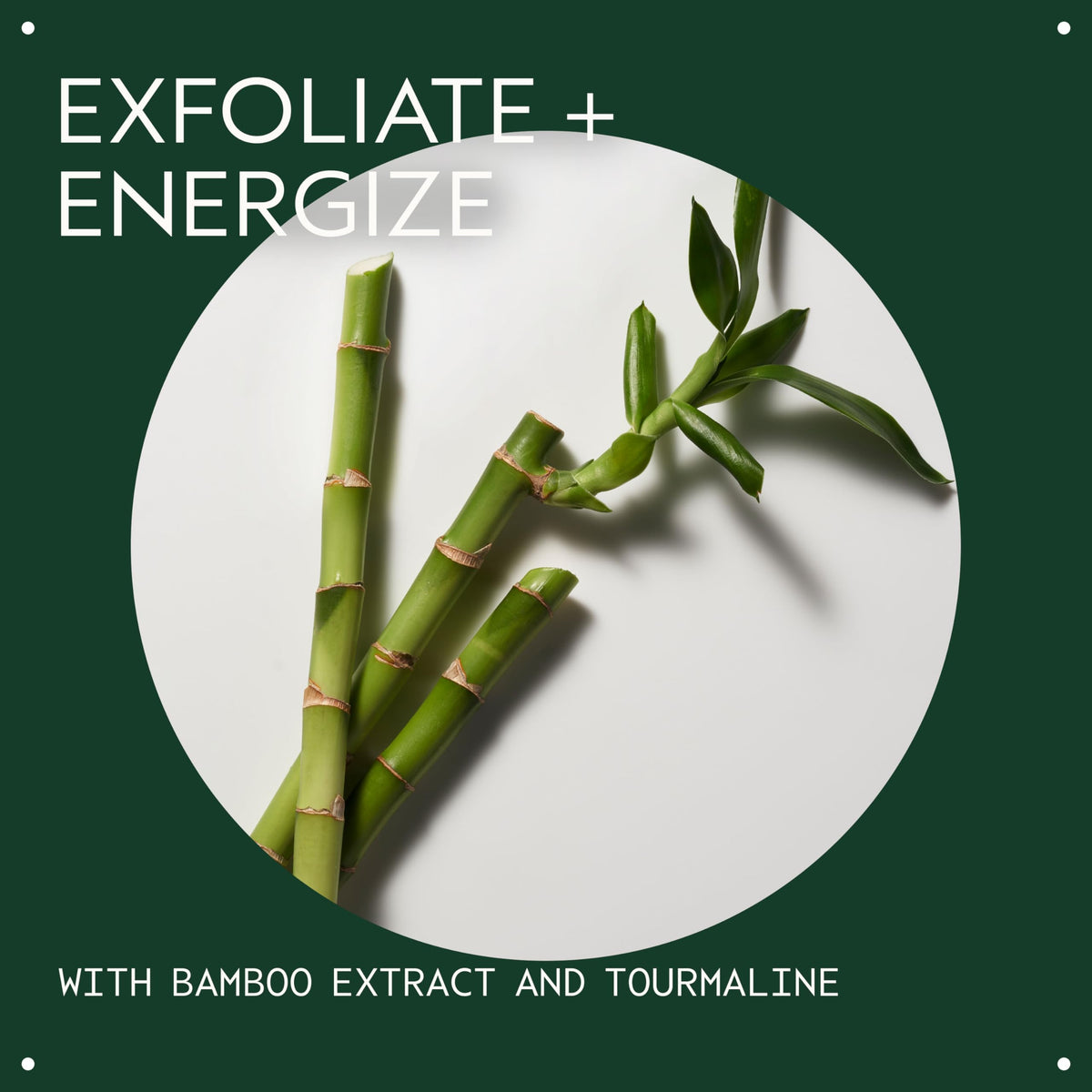 Aveda Radiant Skin Refiner highlighting bamboo exfoliation for refreshed skin.