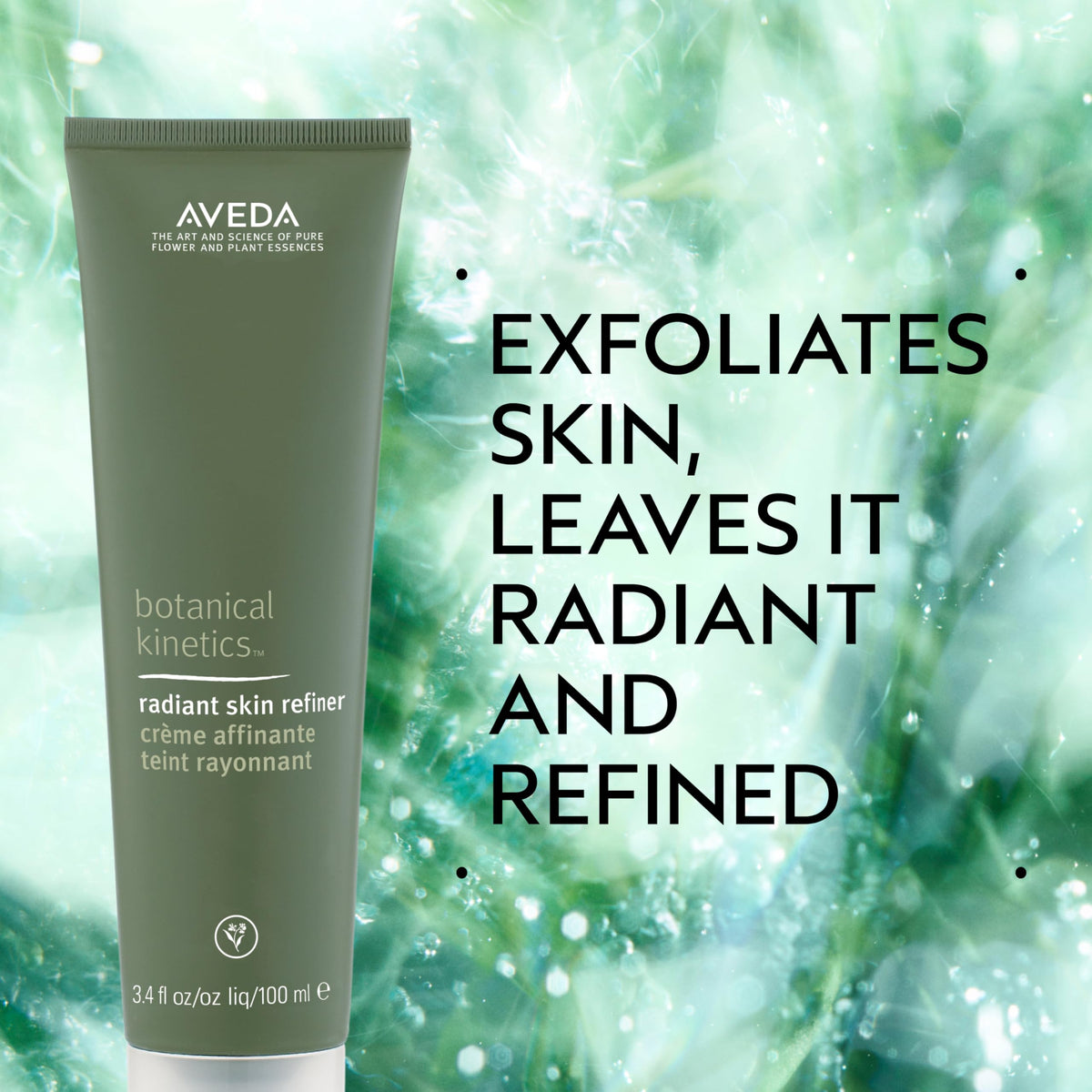 Close-up of the creamy clay texture from Aveda Radiant Skin Refiner.