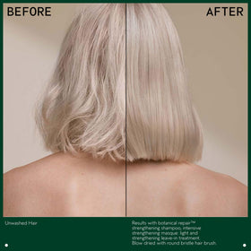 Aveda Masque Light dispensing action showing creamy texture.
