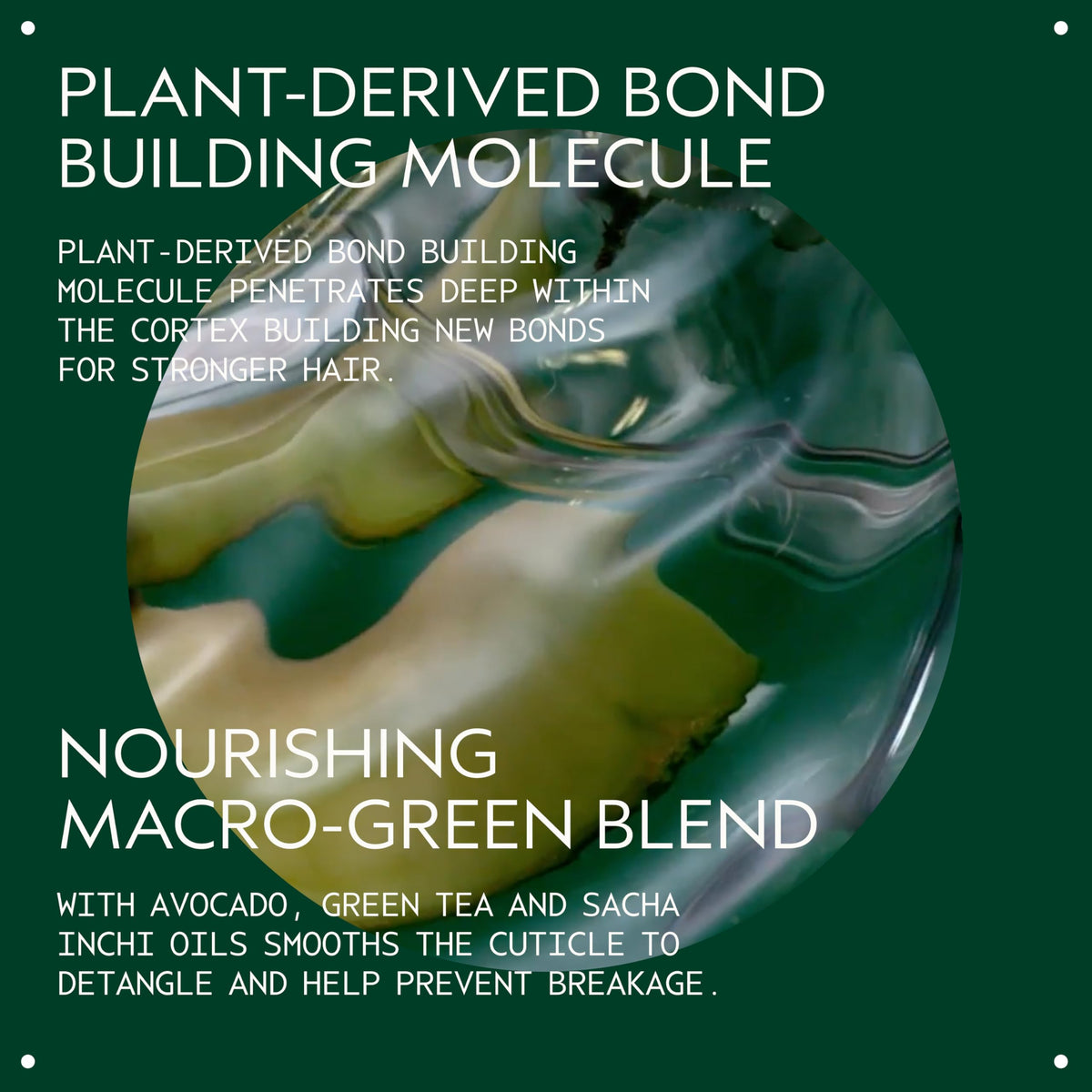 Aveda Botanical Repair Masque Light texture smeared on damp hair for detangling and slip.