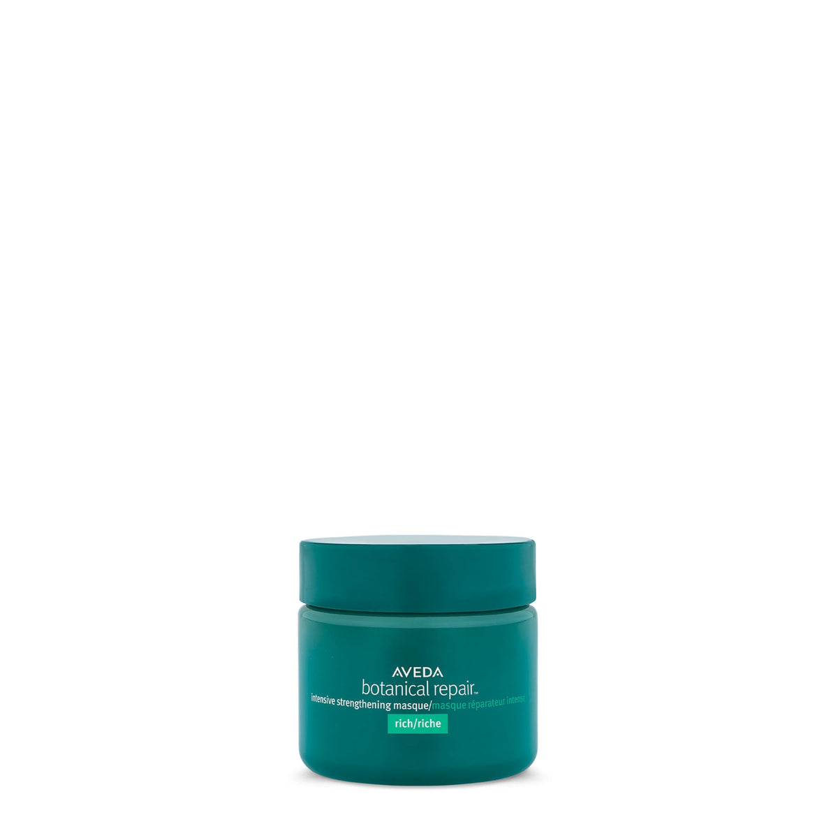 Aveda Botanical Repair Intensive Strengthening Masque Rich bottle pour for deep conditioning.