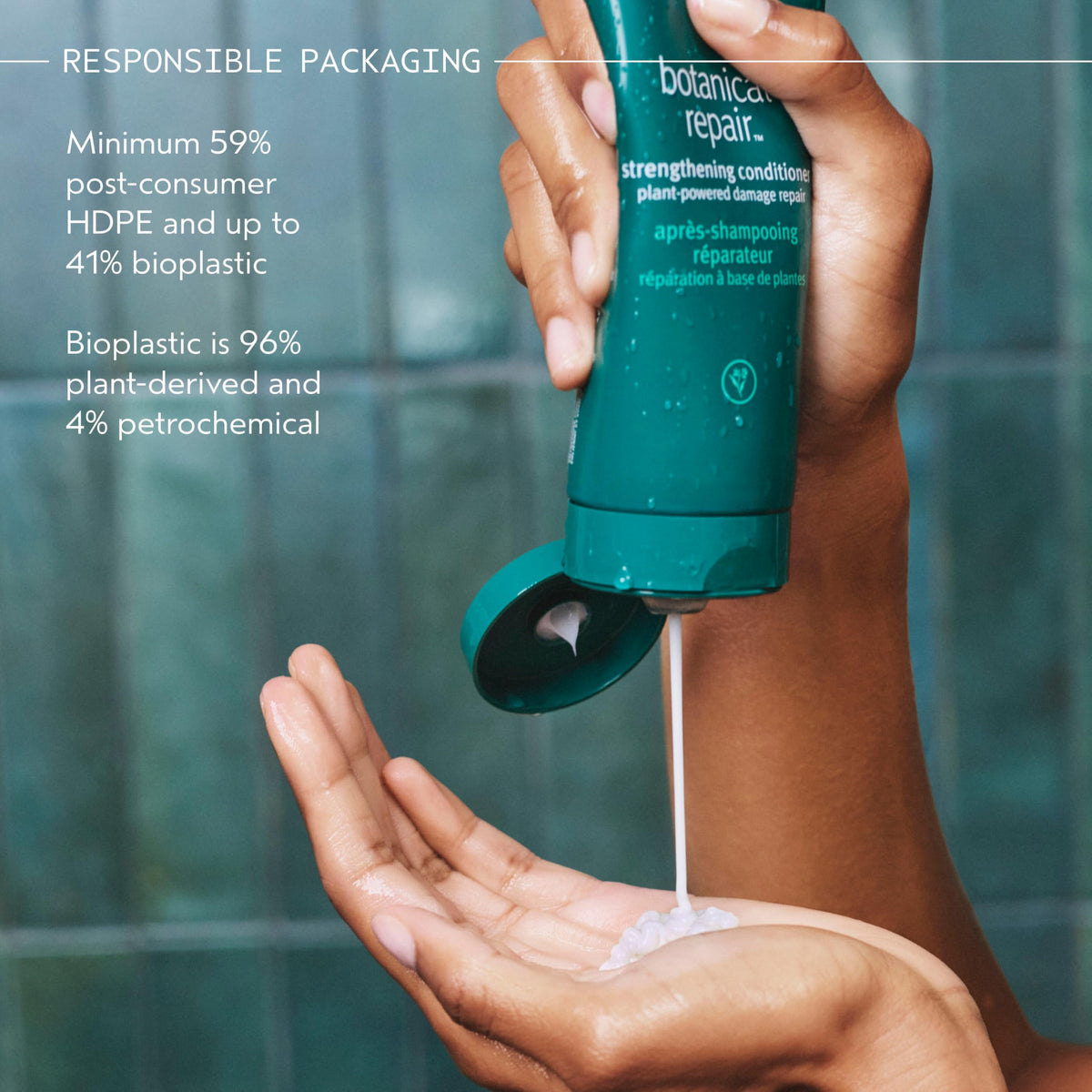 Aveda conditioner aroma closeup evokes Pure-Fume notes of ylang-ylang and rose