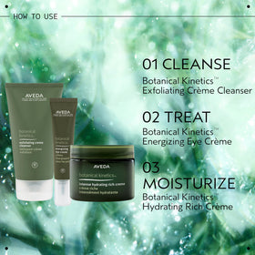 Aveda Energizing Eye Creme on display prompts daily routine.