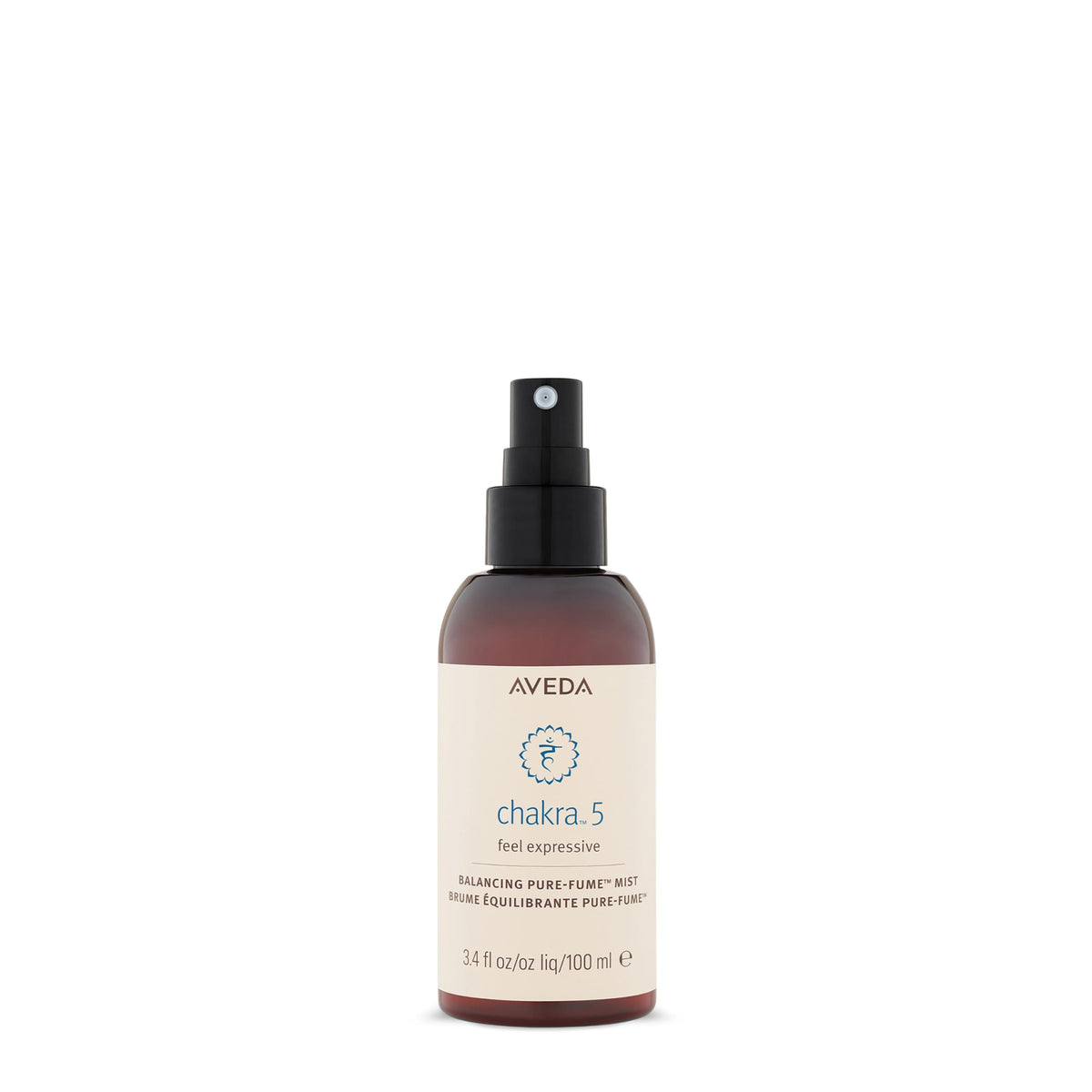 Aveda Chakra 5 bottle balancing the throat chakra for clearer self-expression