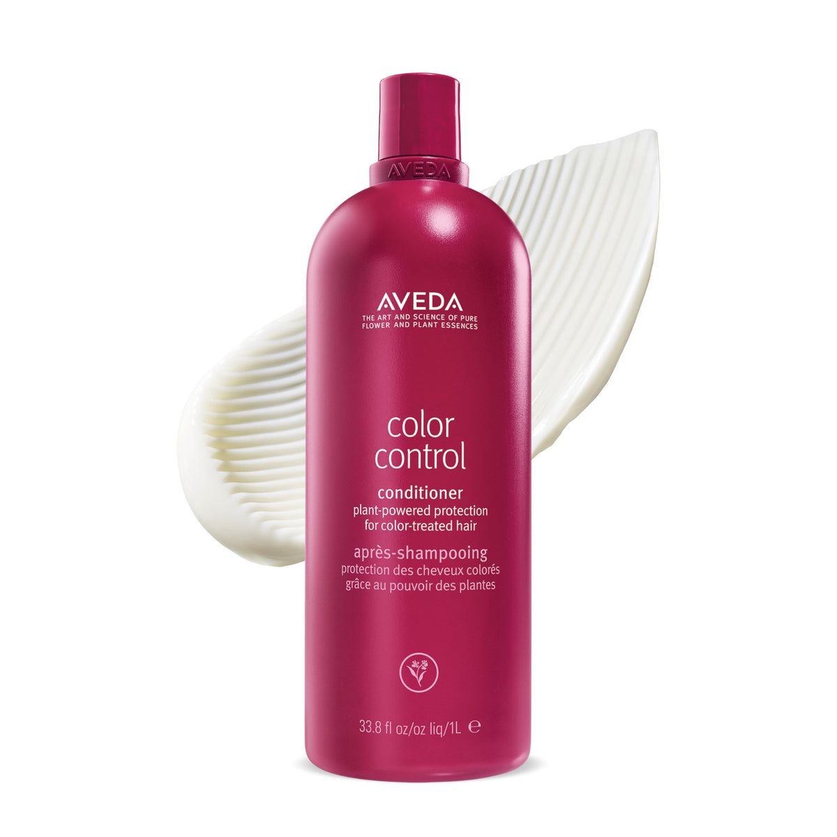 AVEDA Color Control Conditioner bottle showing color protection for vibrant color-treated hair.