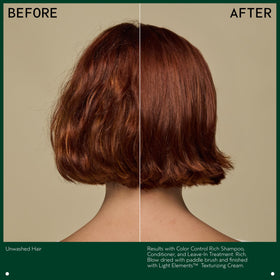 AVEDA Color Control Conditioner seals the cuticle for color protection.