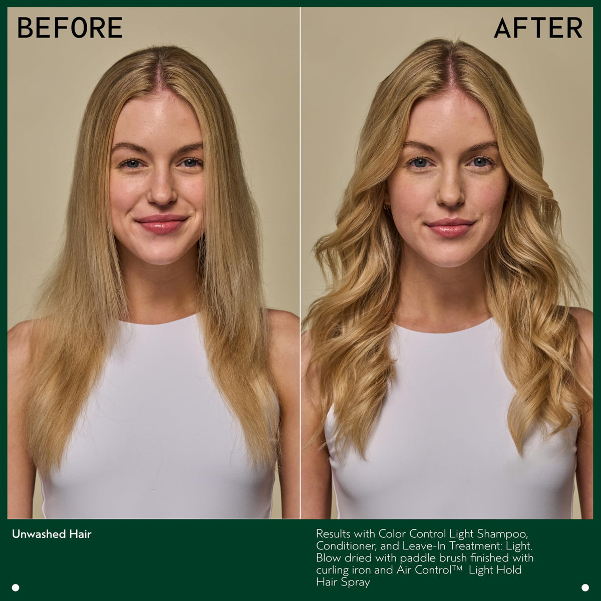 Aveda Color Control Leave-In Light shows heat protection up to 450 degrees.