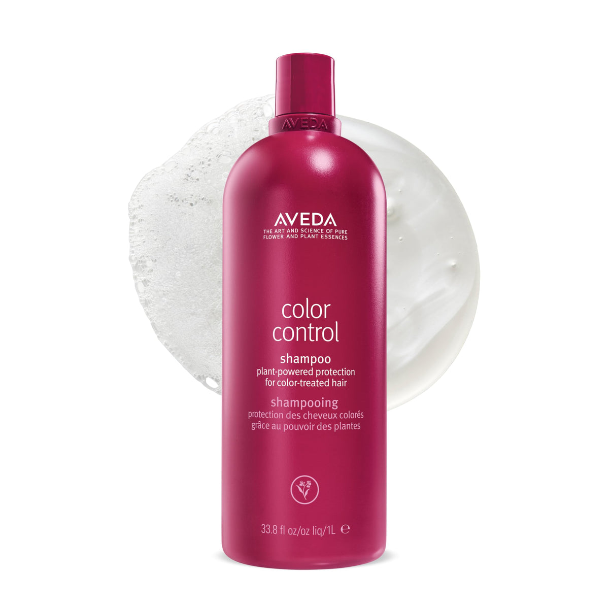 Aveda Color Control Light Shampoo bottle close-up highlighting color protection.
