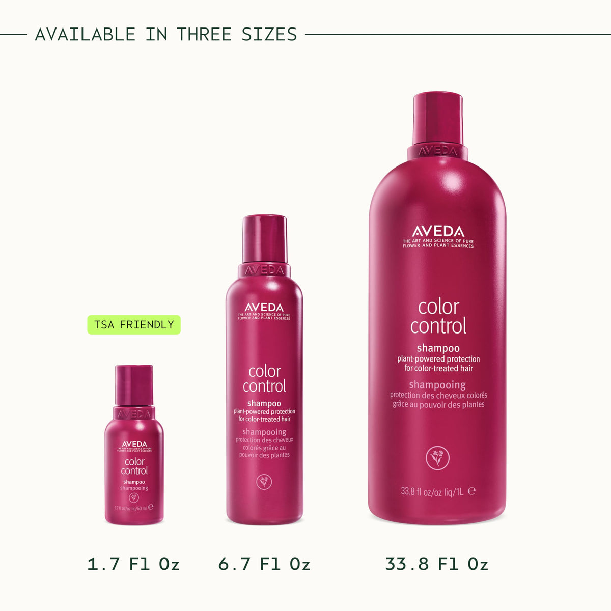 Recyclable packaging of Aveda Color Control Light Shampoo signaling eco-friendly choice.