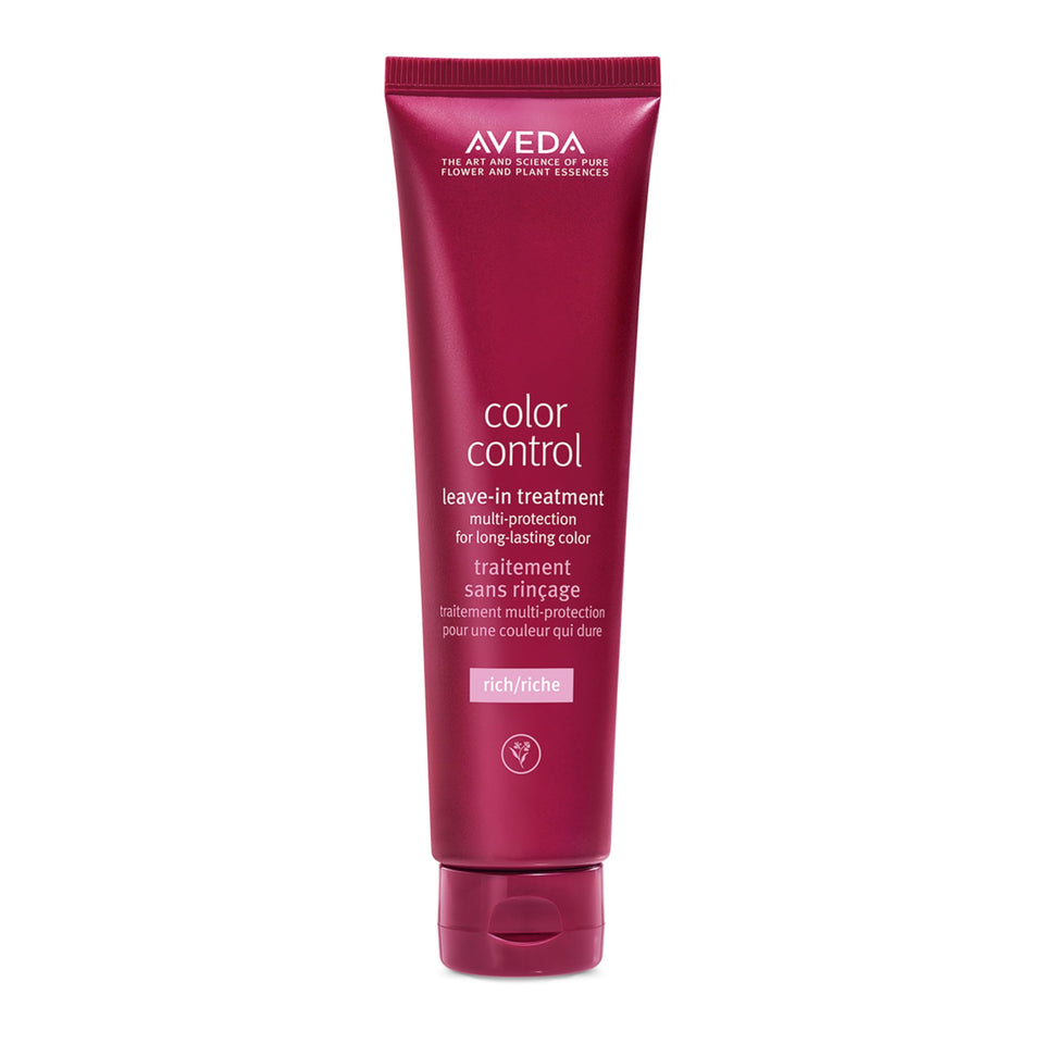 Aveda Color Control Rich bottle pour enables even application for lasting color.